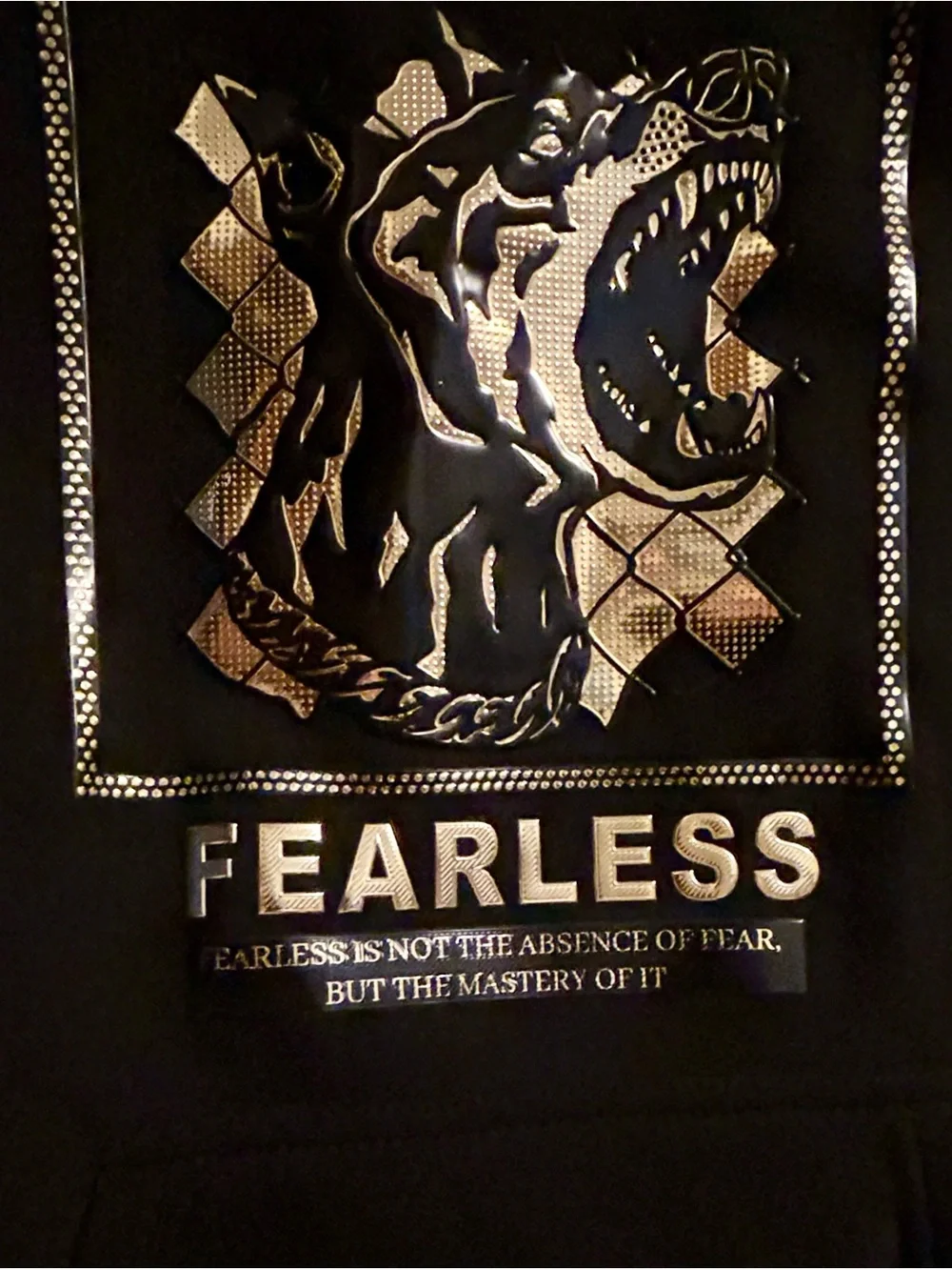 CR-24 Fearless Black Hoodie – Size 10/12 – NWT